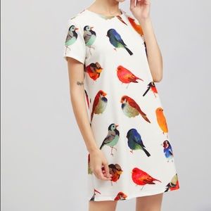 Bird Print Dress